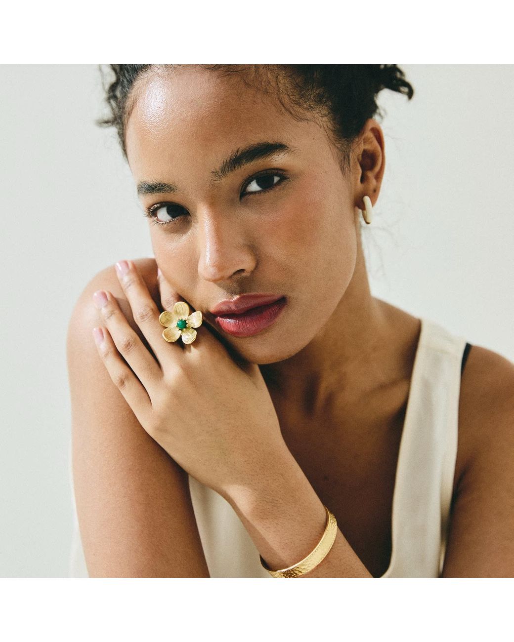 Mulgaro Yellow Selene Ring