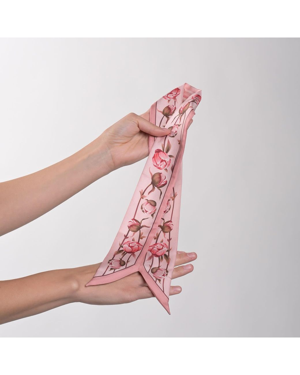 Silk&Soul Pink Peonies Twilly