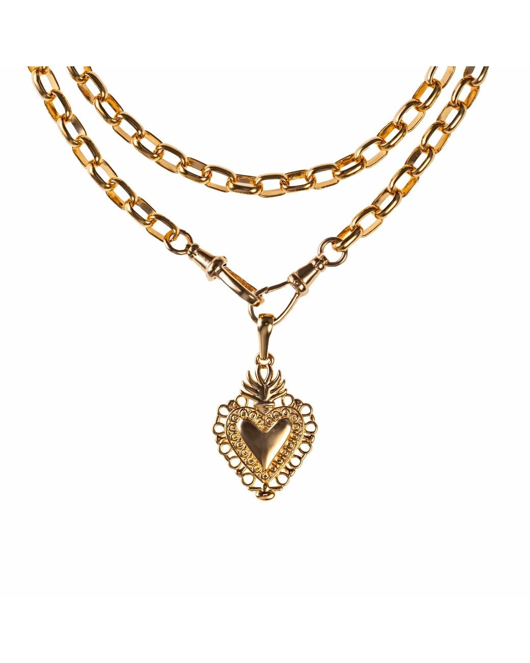IN CAUDA VENENUM Metallic Divine Necklace