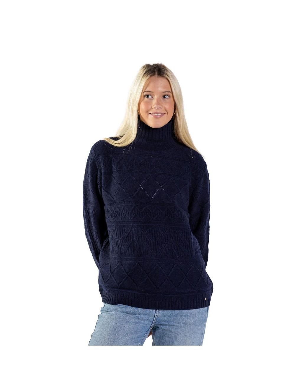 tirillm Blue Maja Soft Texture Knitted Pullover