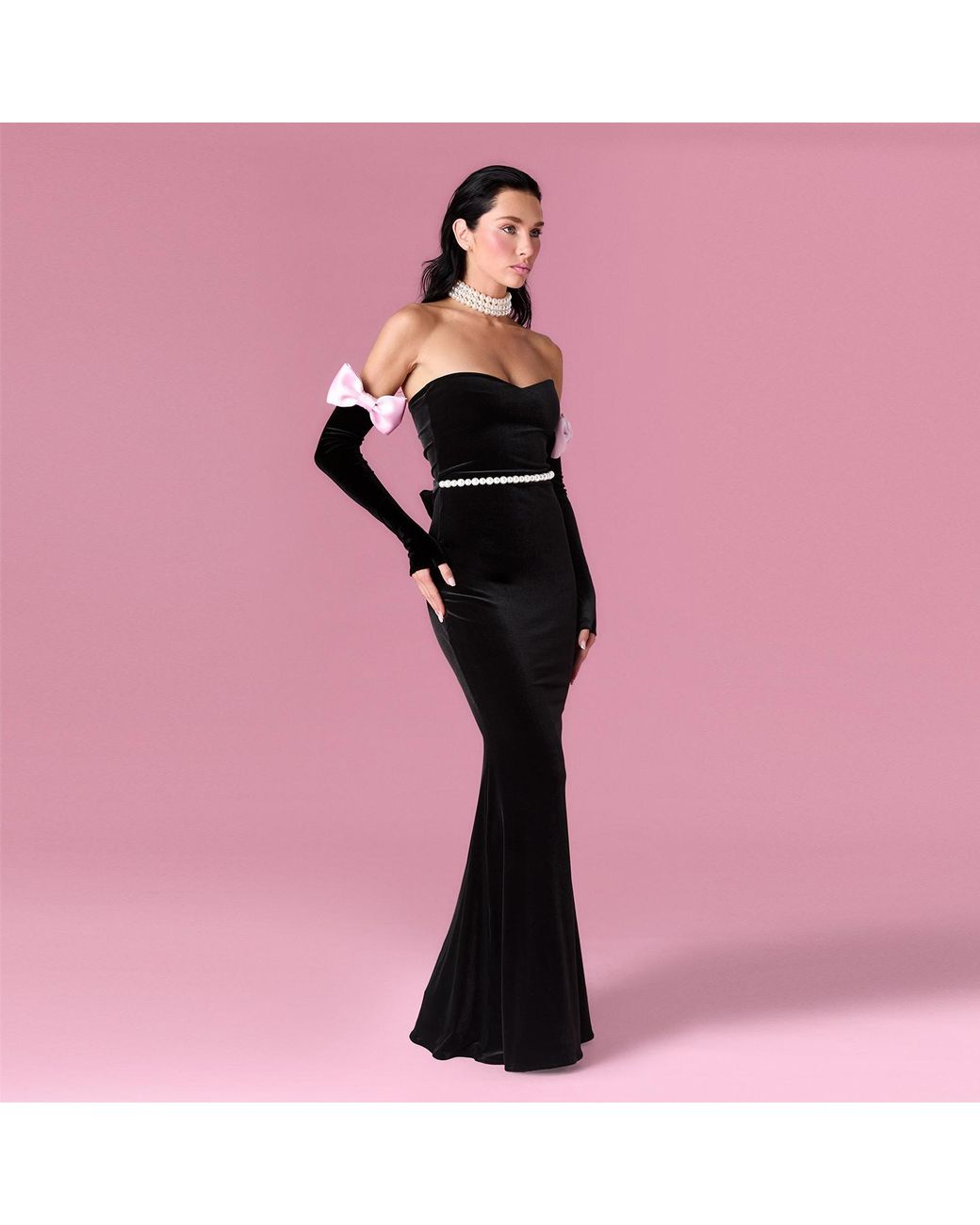 Nur Karaata Black Royal Reverie Dress