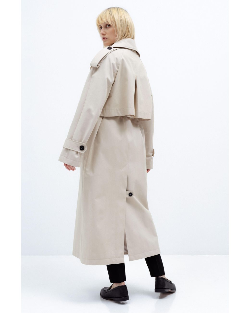 InAvati Natural Neutrals Oversized Trench Coat