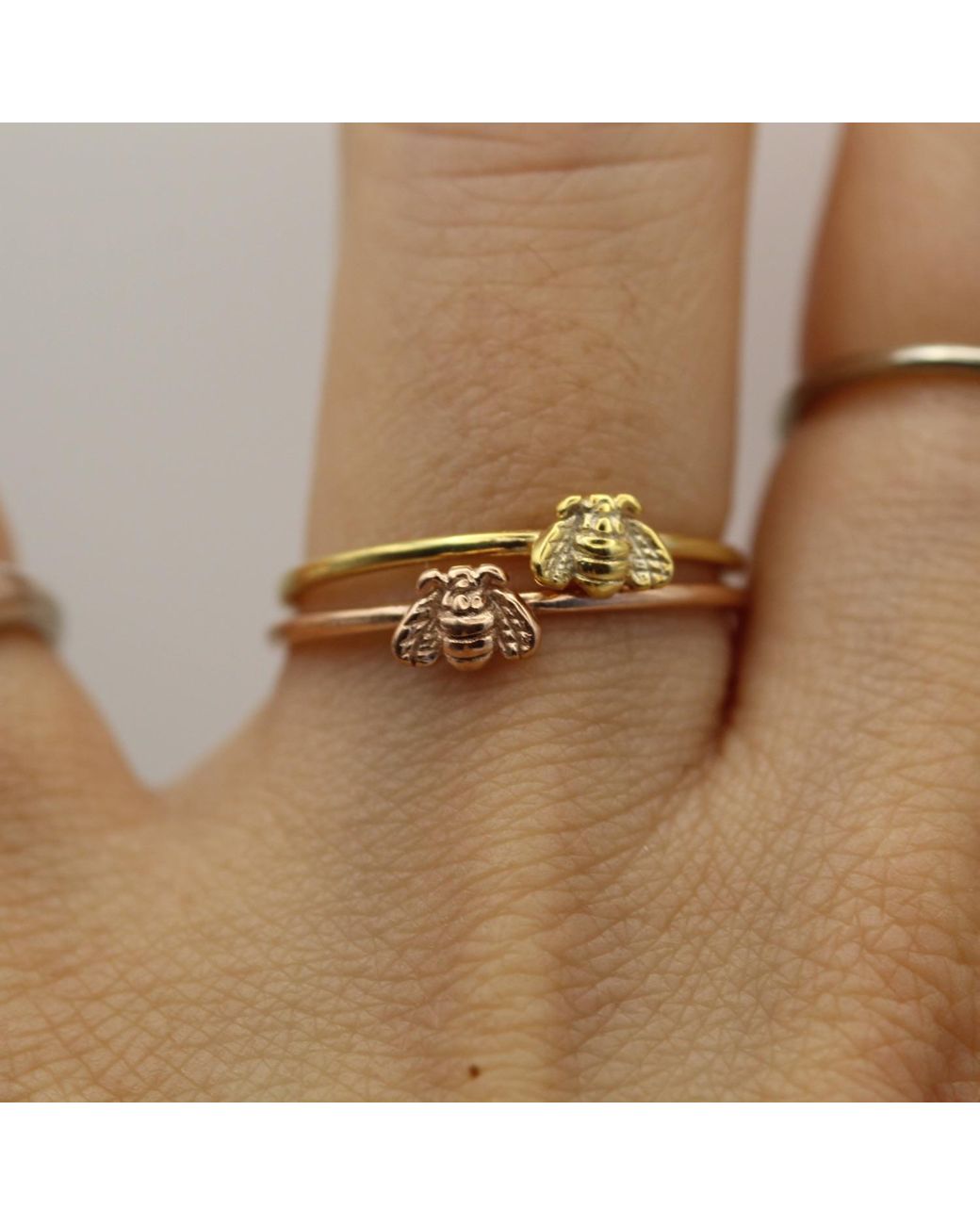 VicStoneNYC Fine Jewelry Metallic You Are My Home, My Honey Bee Ring