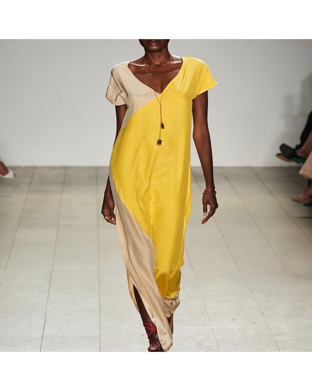 carlton jones Yellow Zahara Maxi Dress