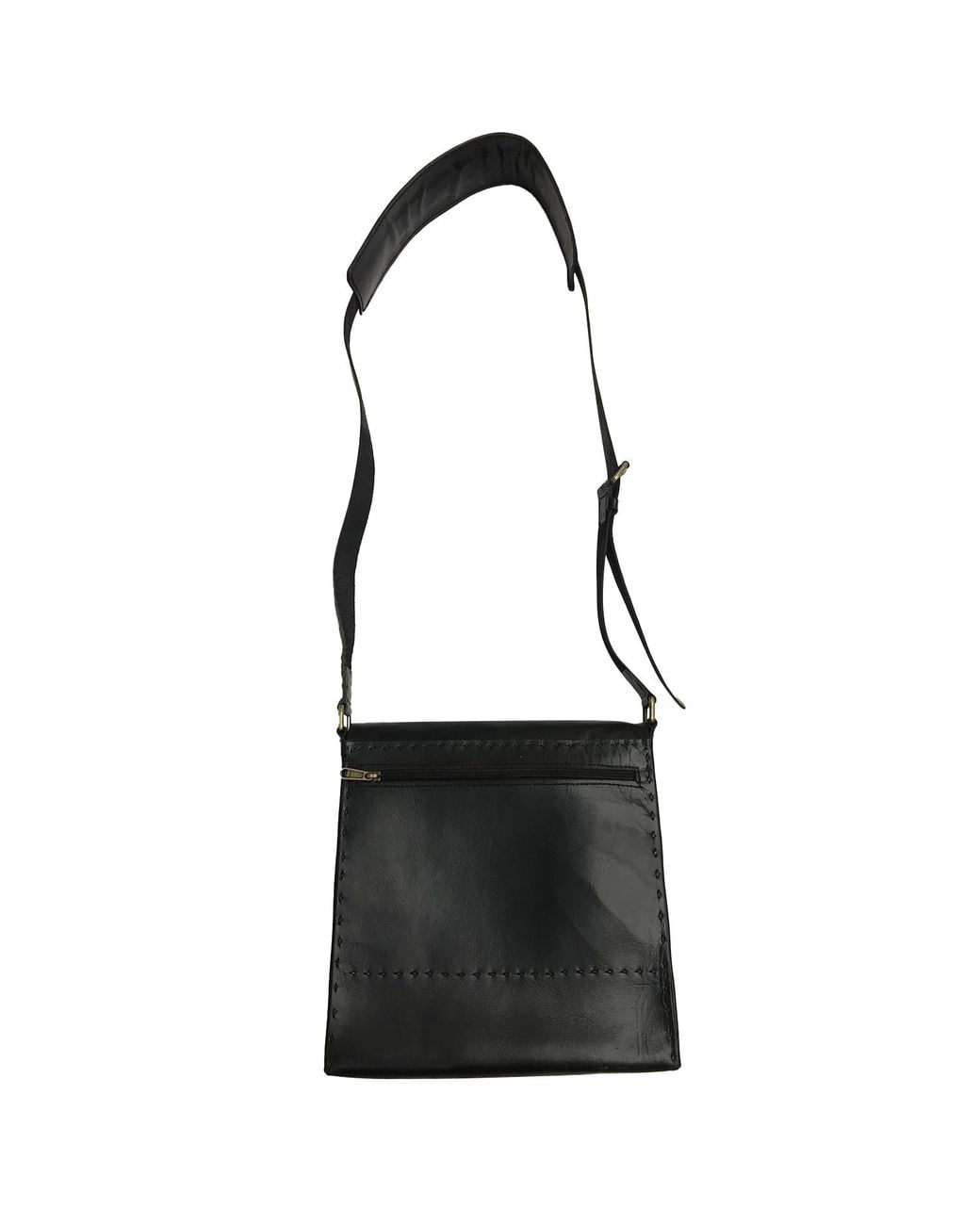 Zasta Studio Black Dark Shoulder Assistant Two Sling Leather Bag
