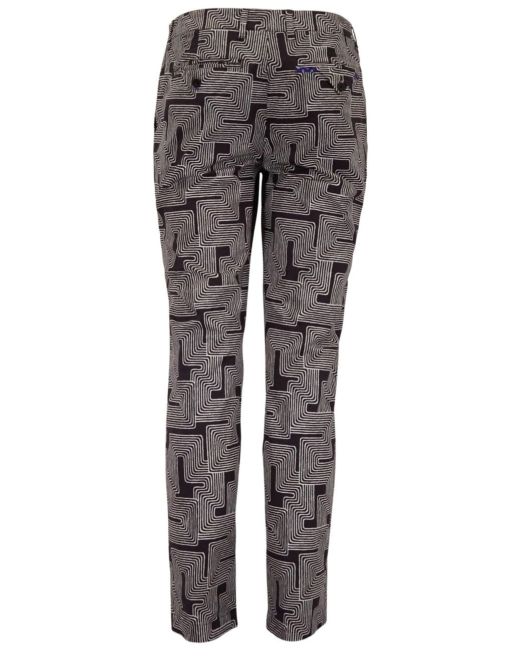 Lords of Harlech Gray Charles Inter Twine Tailored Pant for men