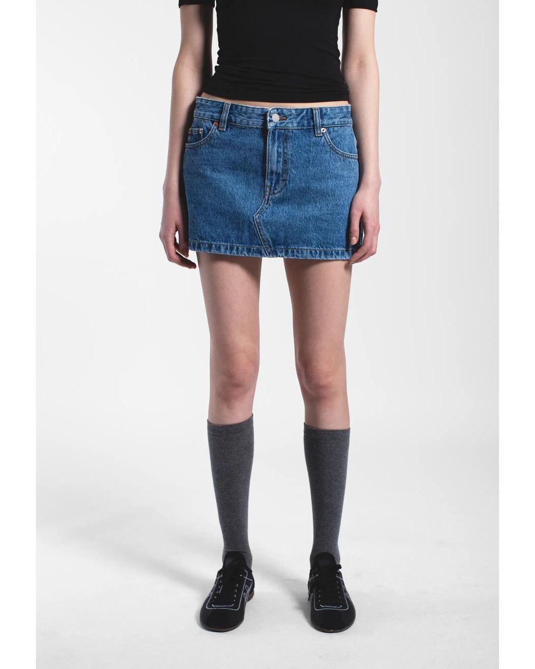 Dr. Denim Blue Tiggy Mini Skirt