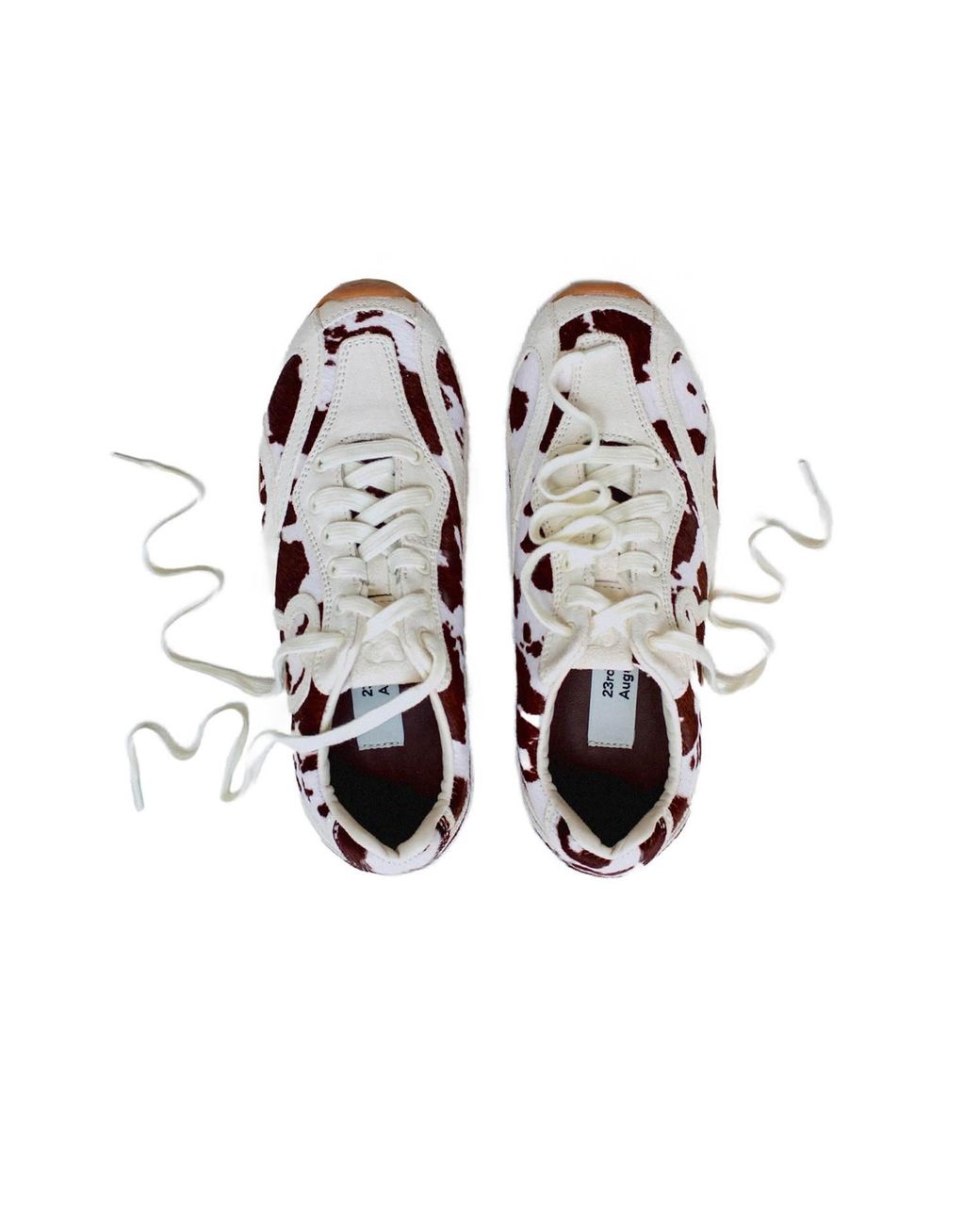 23Rd August . White Object Suede Low Top Sneakers