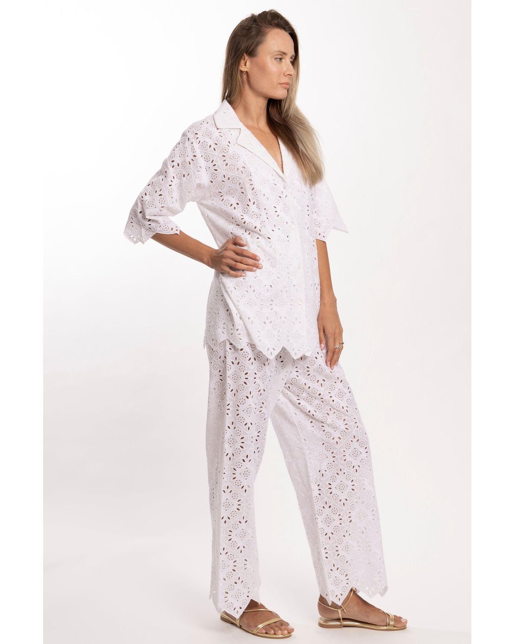 Bindu White Amara Blouse