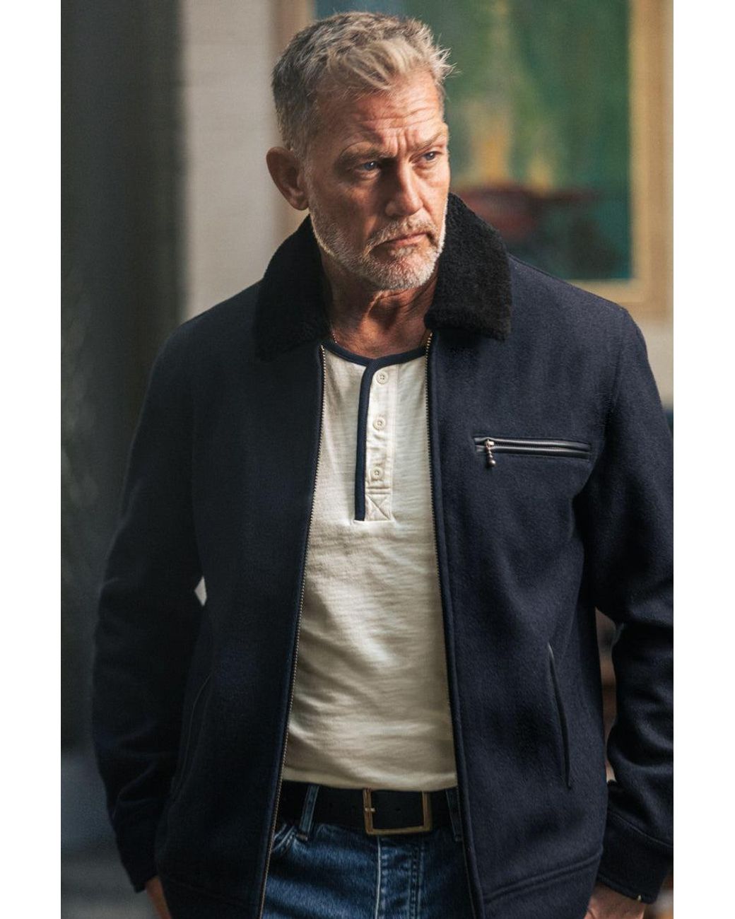 &SONS Trading Co Blue Boston Jacket for men