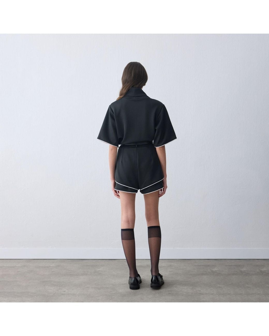 Thisisu Collection Blue Mira Layered High-Waisted Shorts