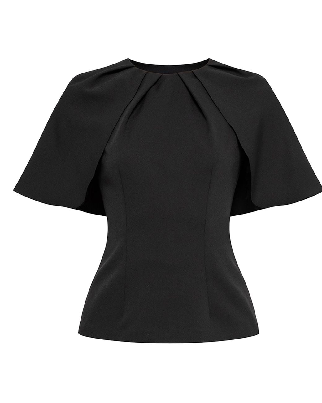 Nissa Black Cape-Design Top