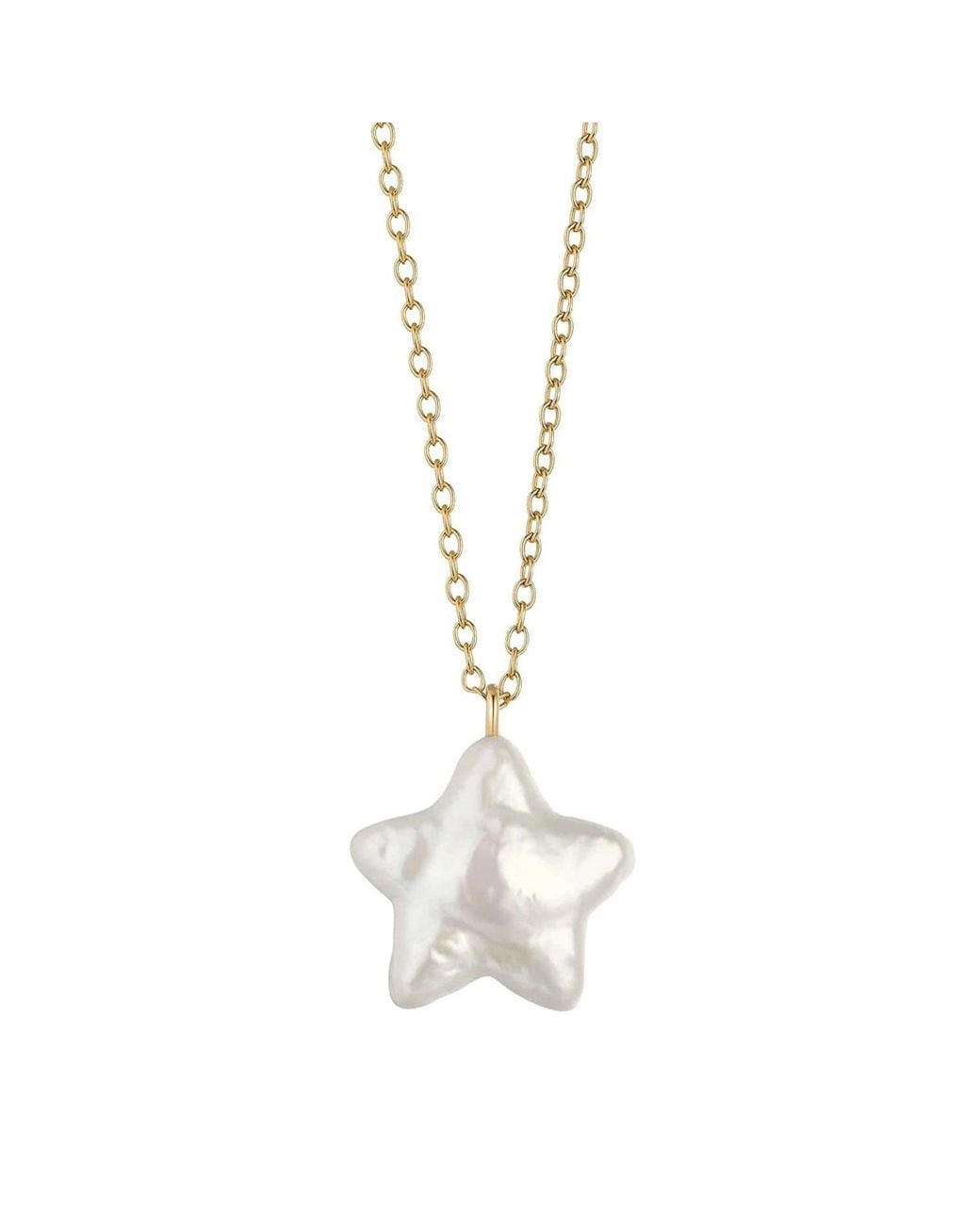 Katy Faye Metallic Celeste Pearl Necklace
