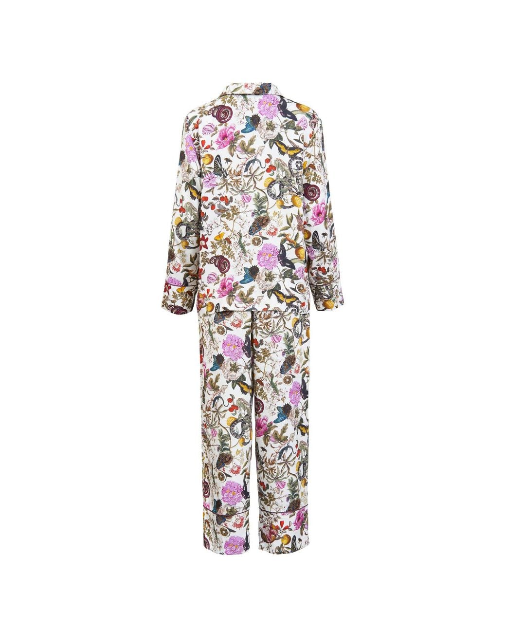 Fable England White Floral Engravings Pyjamas