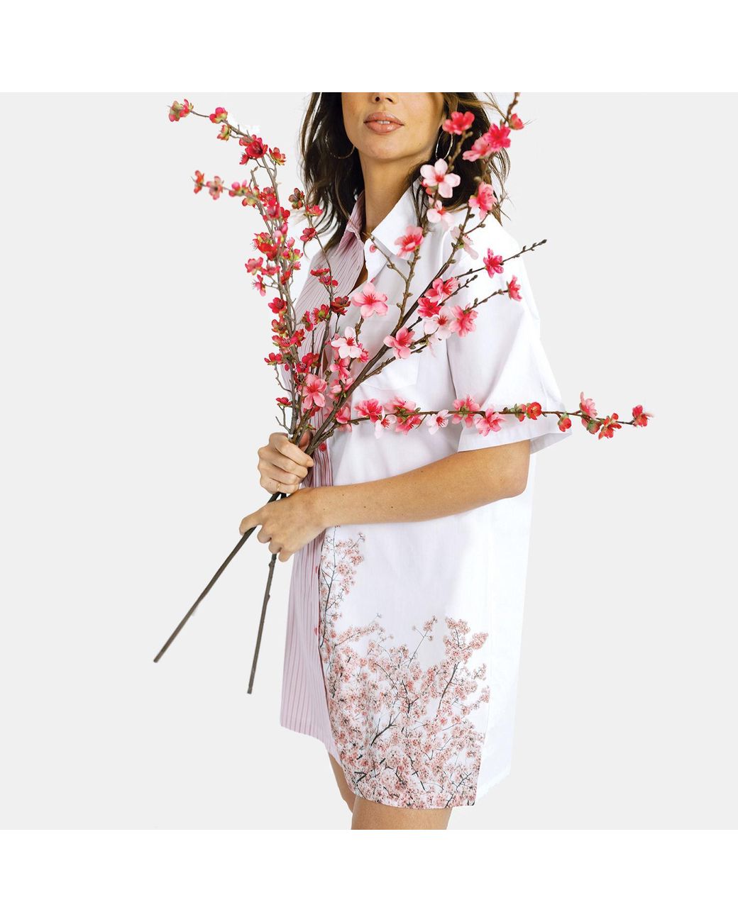 Zenzee Multicolor Two Tone Shirt Dress