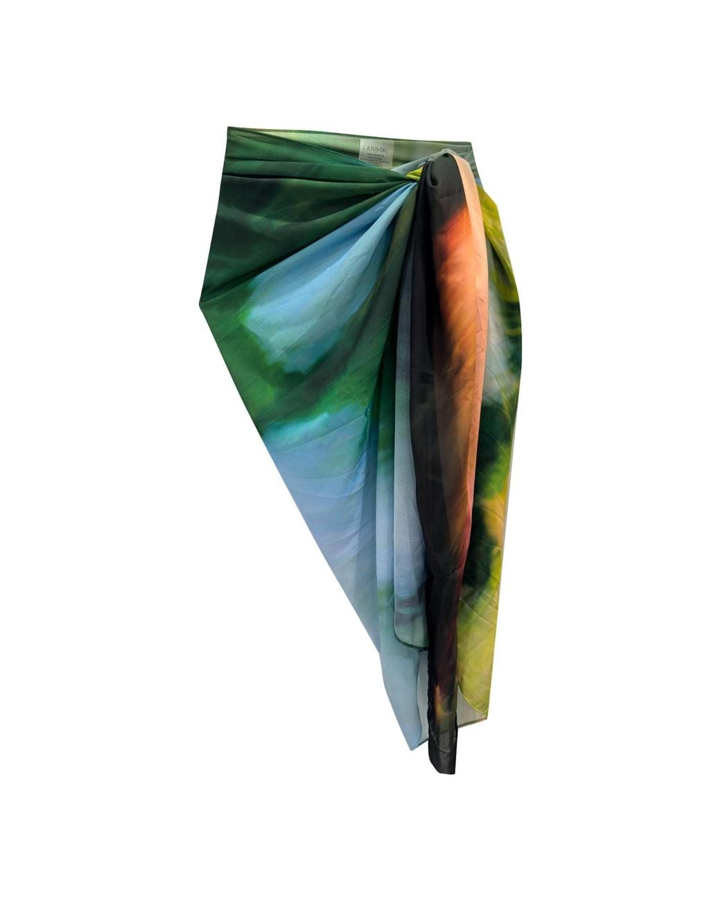 Animal Green Watercolor Sarong
