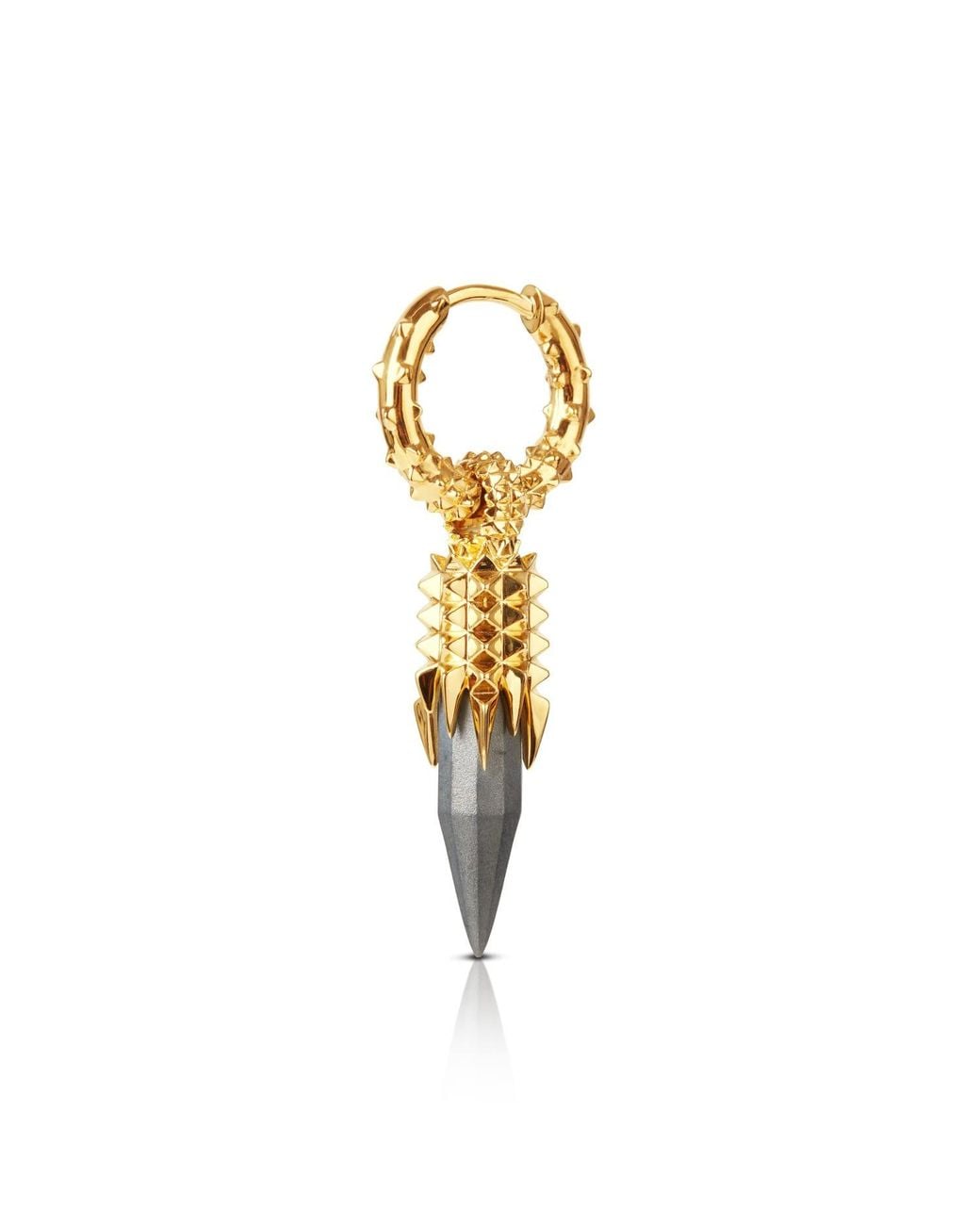 Kasun Metallic Dagger Hoops