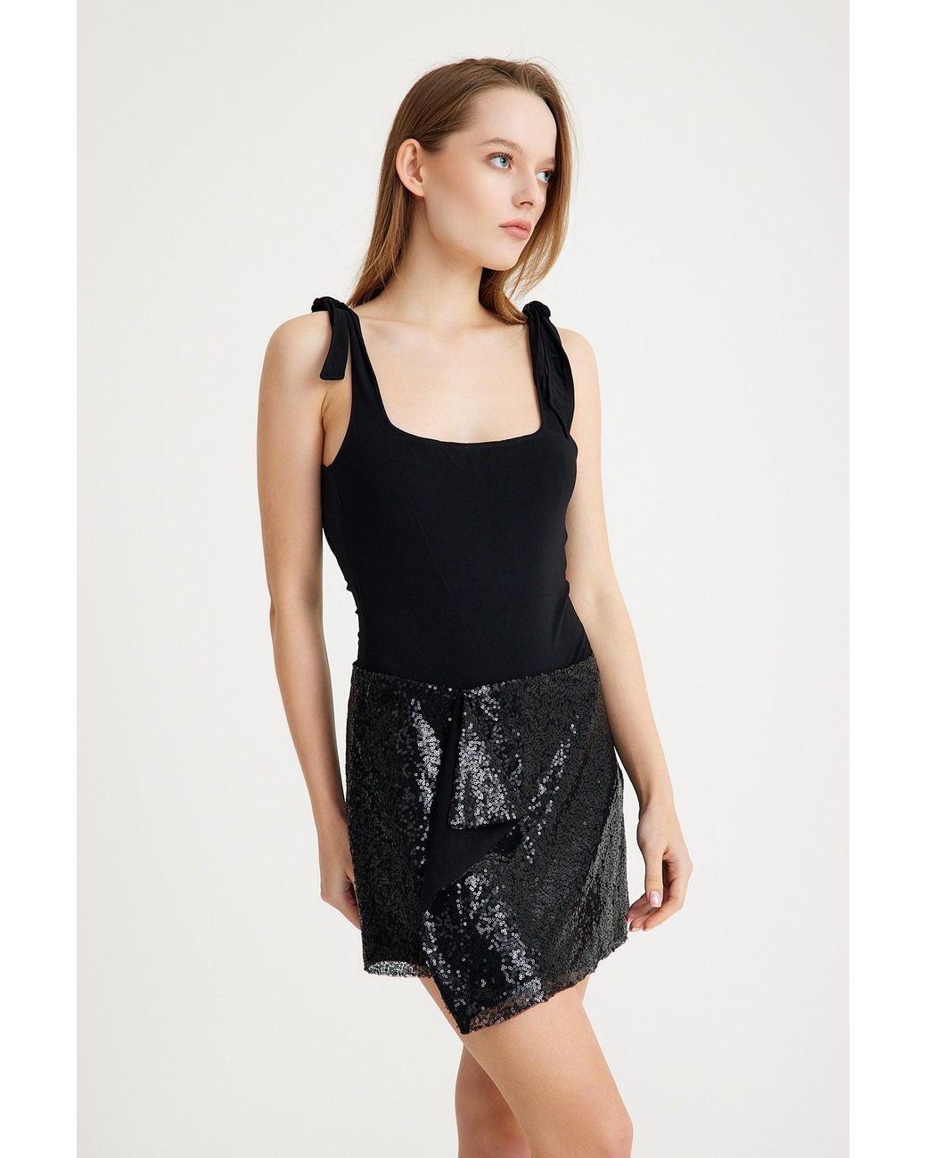 Growny Black Mita Bodysuit