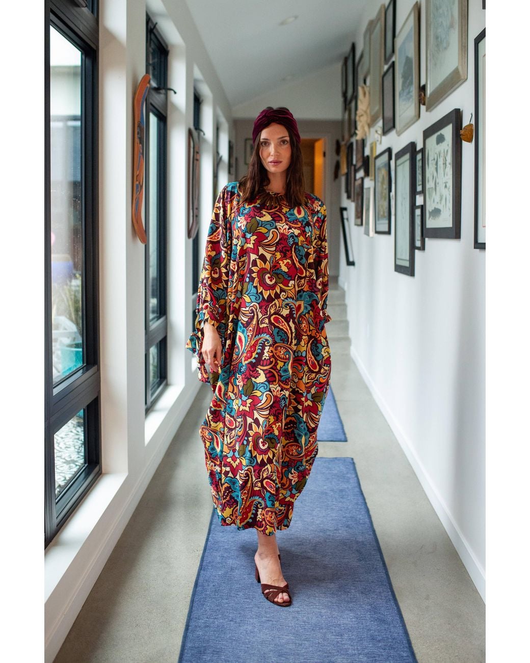 Jennafer Grace Red Capri Caftan