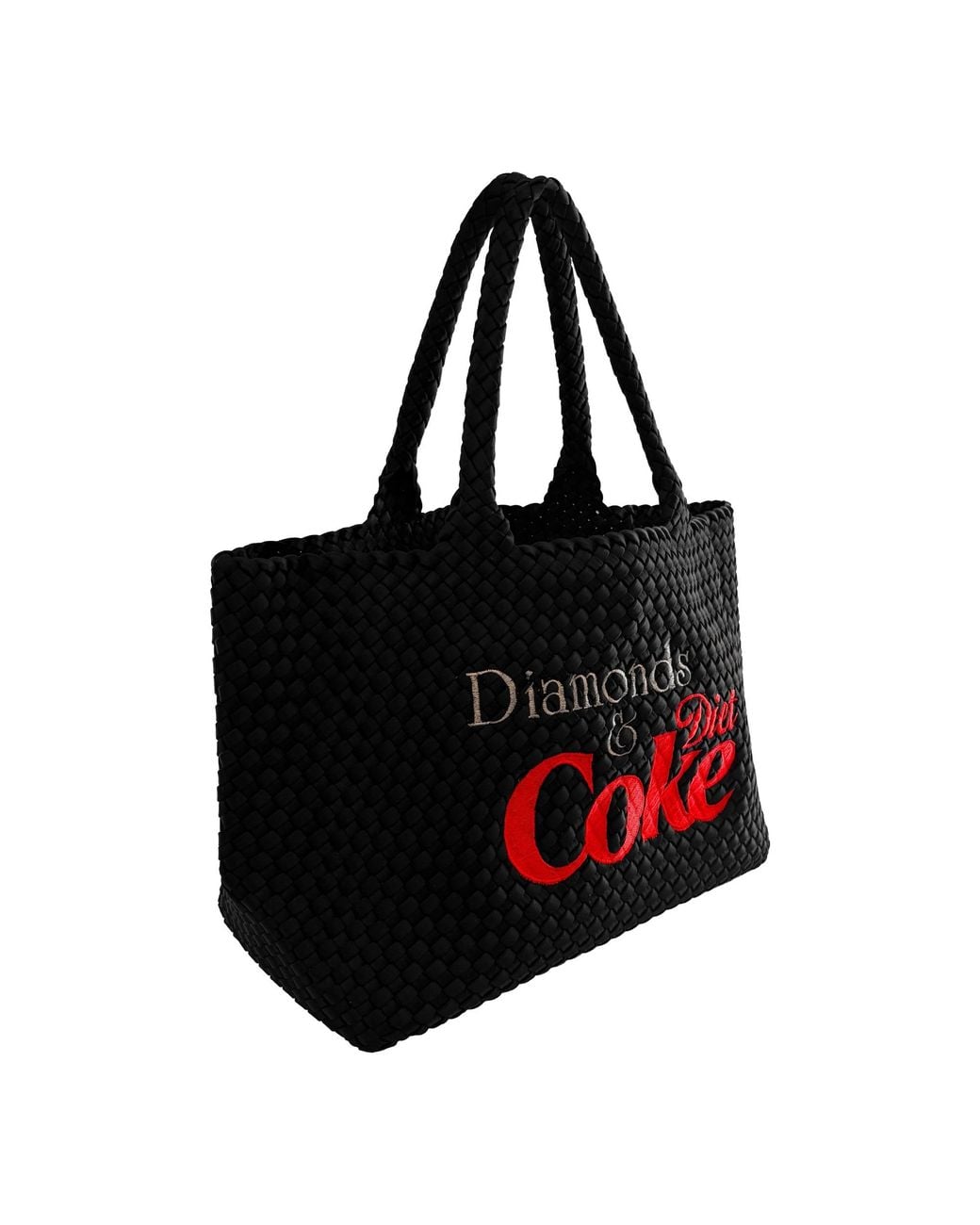 Lilly Loves Black Large Diamonds & Diet Coke Handbag