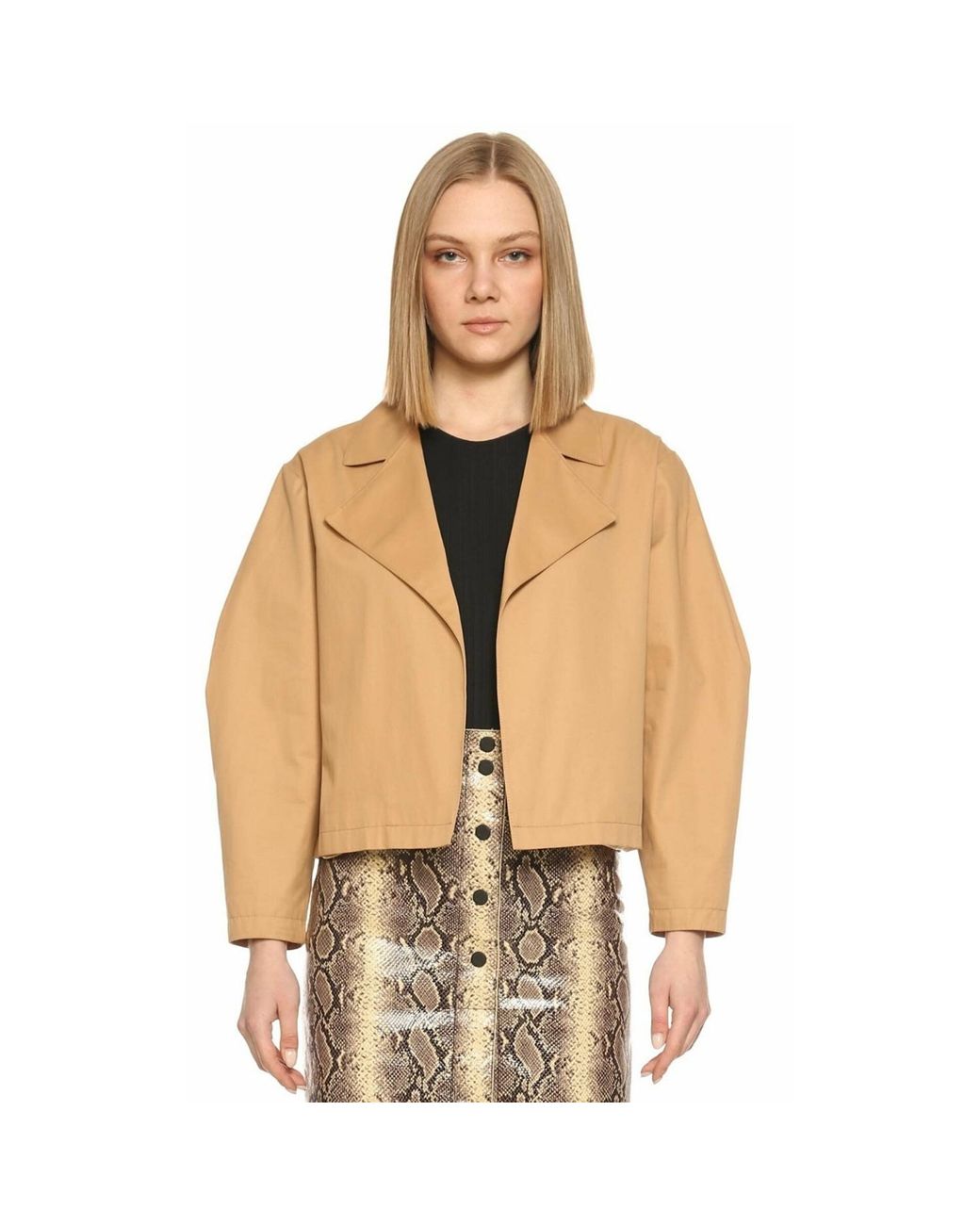 NAZLI CEREN Brown Kai Jacket