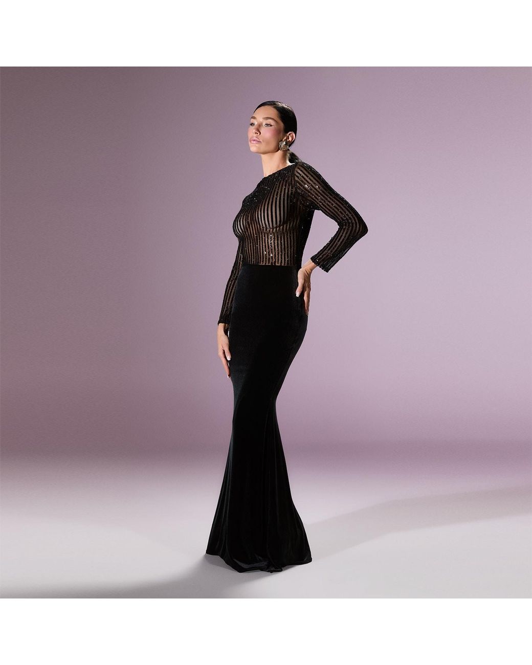 Nur Karaata Black Aureline Dress