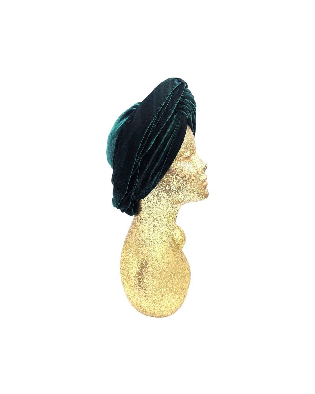 Julia Clancey Blue Classic Madam Forest Leopardita Turban