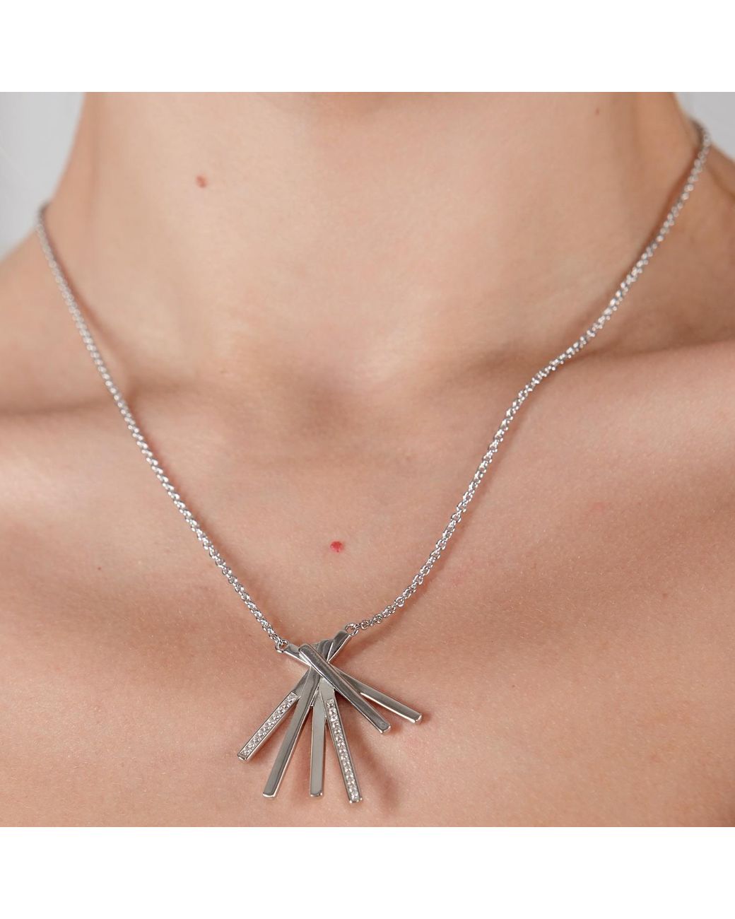 Lucy Quartermaine Metallic Solid Sterling Fan Key Pendant