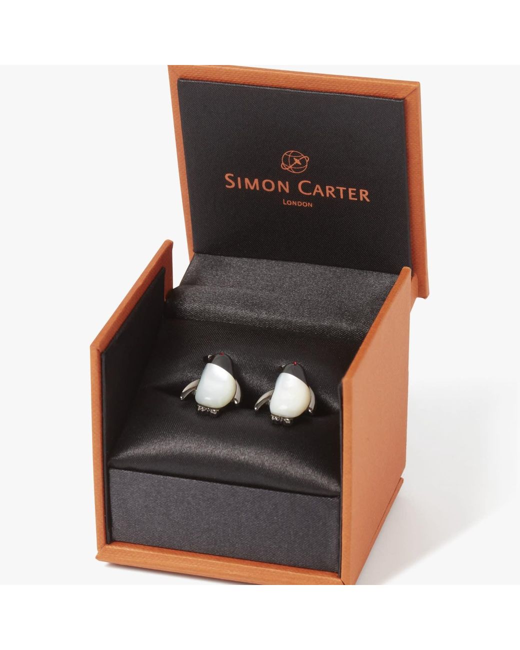 Simon Carter Metallic Darwin Penguin Cufflink for men