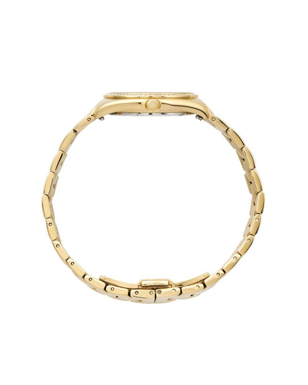 Maxum Metallic Sydney Crystal Bezel Watch With Dial