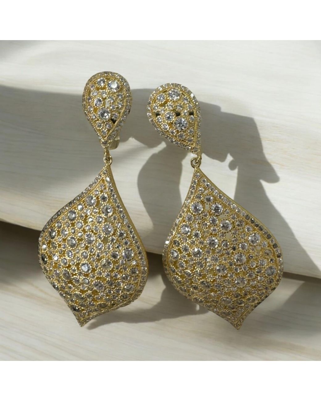 Latelita London Metallic Arabian Nights Earrings Gold