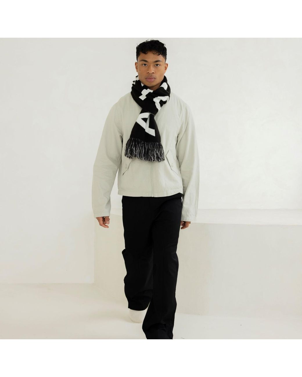 Arctic Fox & Co. Black The Arctic Fox Football Scarf