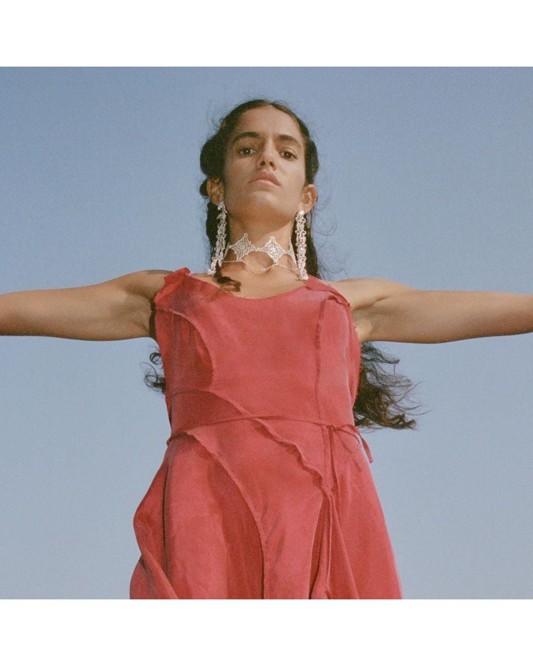 Raxada White The Witch's Hand Earrings