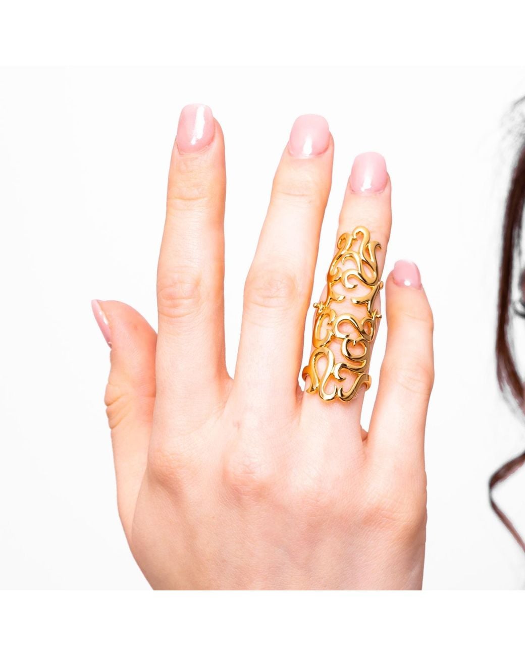 Lucy Quartermaine Metallic Elements Armour Ring