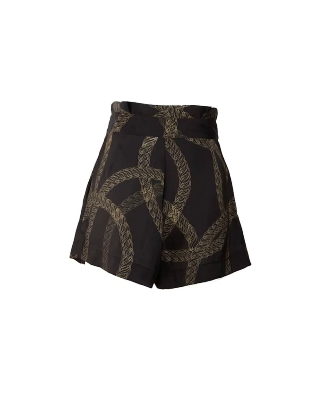Yomisma Black Signature Tulip Shorts