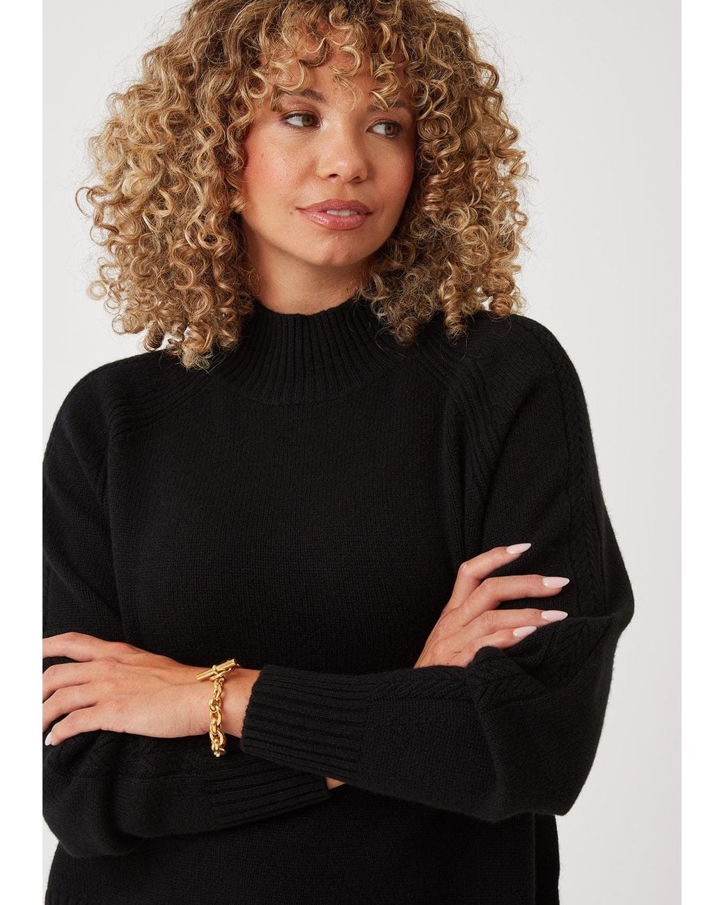 Loop Cashmere Black The Luxe Turtle Neck