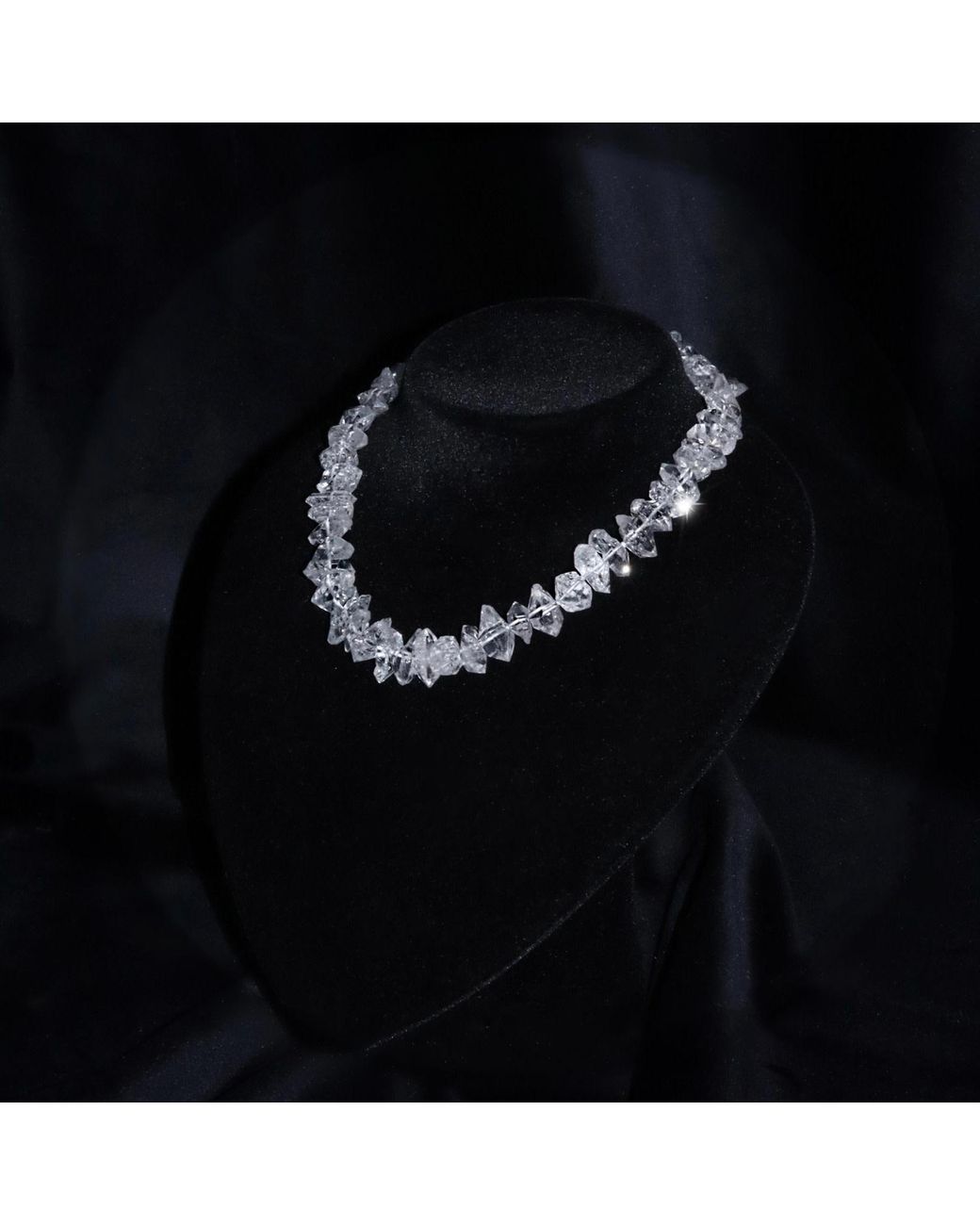 Mineralgems•Studio Metallic Neutrals Herkimer Diamond Necklace