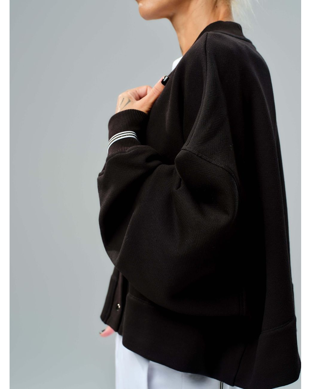 Clothes by Locker Room Black Snap-Button Jacket