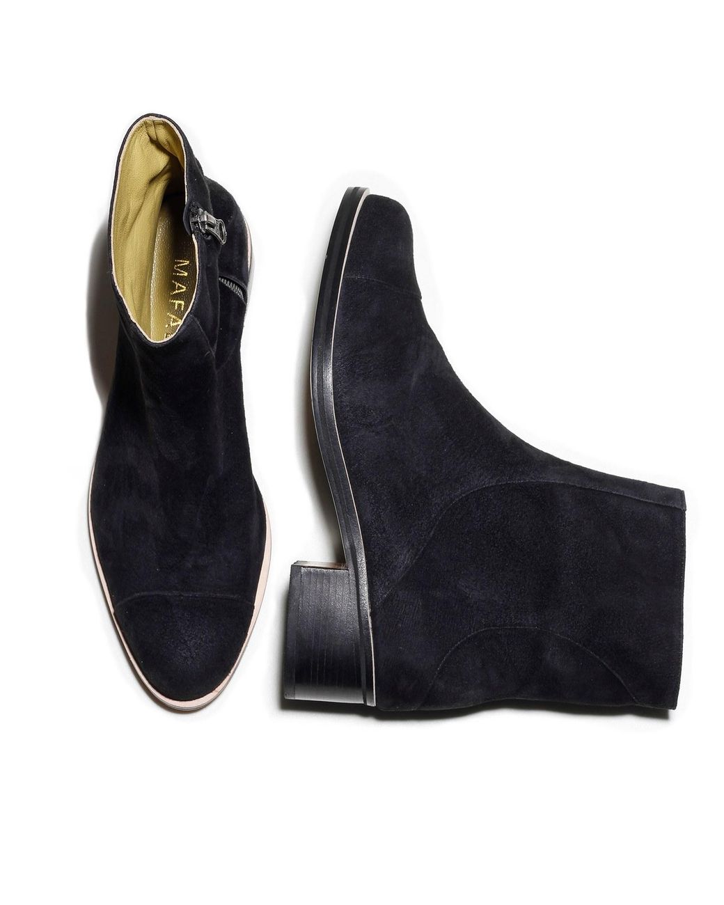 Mafalda Blue Ines Suede Ankle Boots