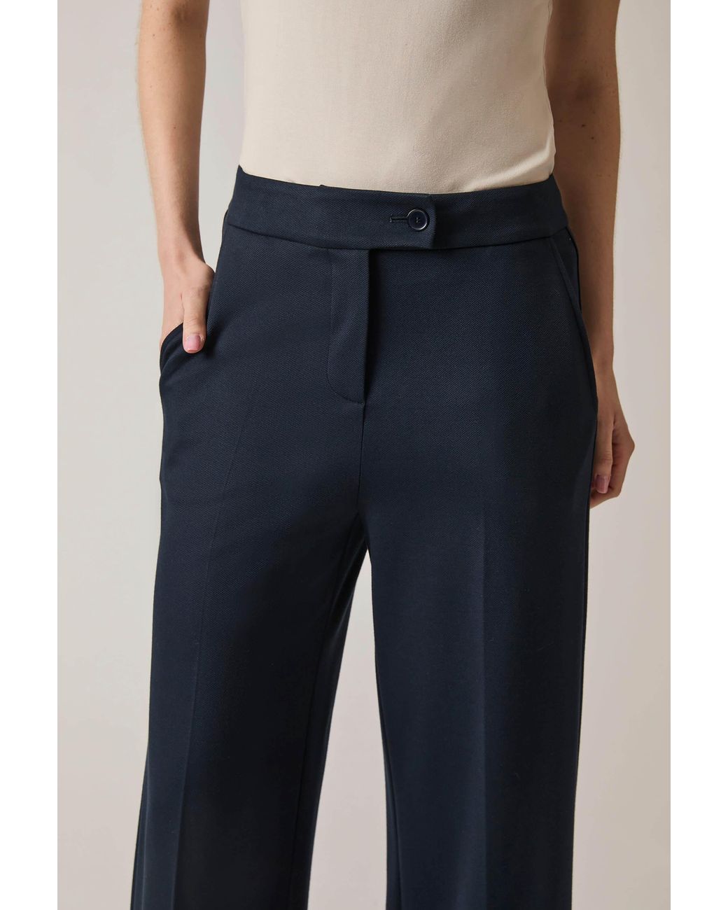 James Lakeland Blue Tailored Trousers