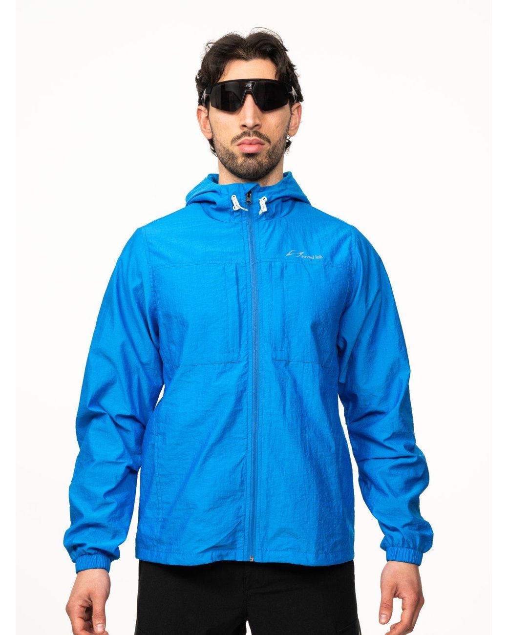 Saved Lab Blue Windbreaker for men