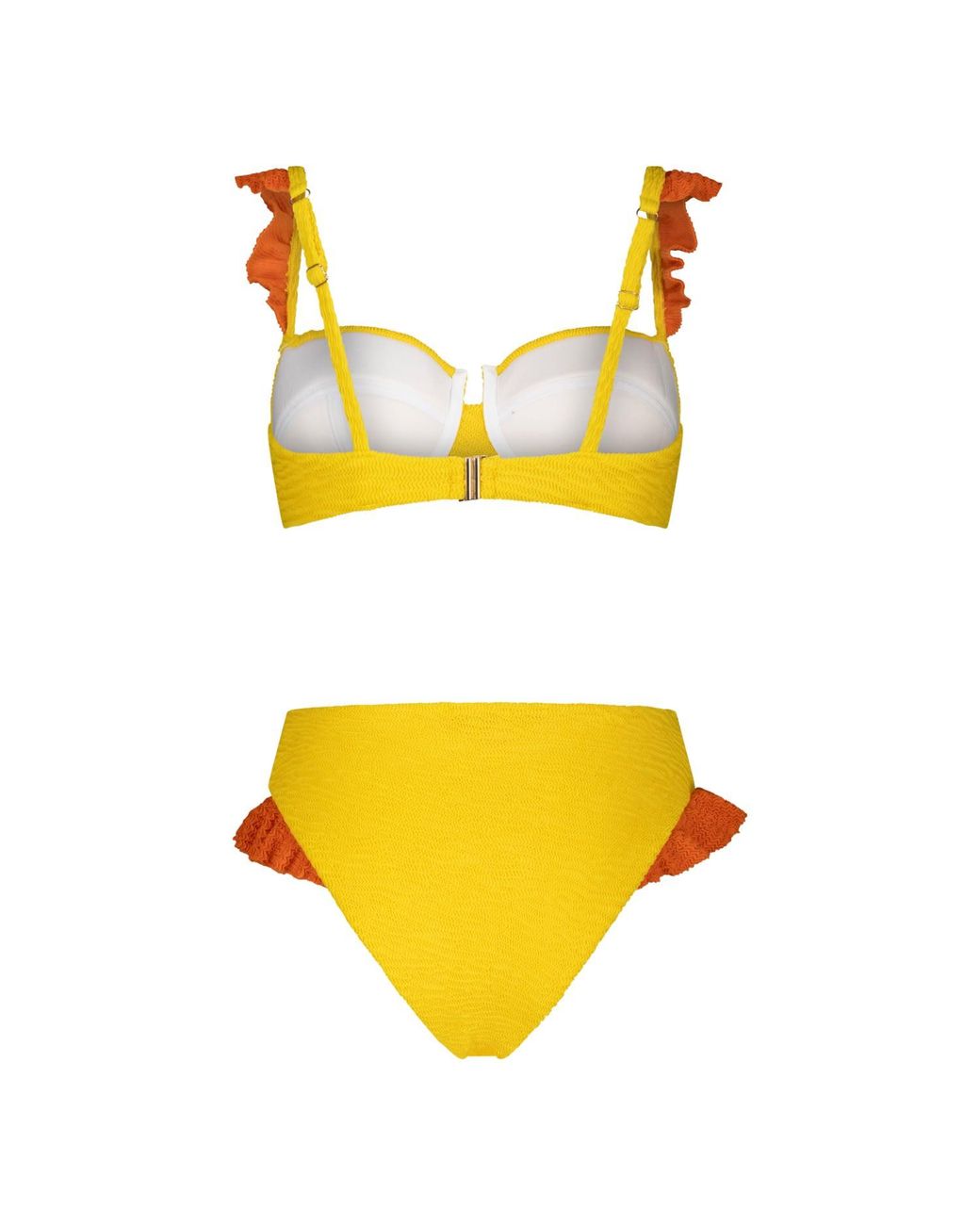 Maison Tangerine Yellow Capri Lemon Crinkle Bikini