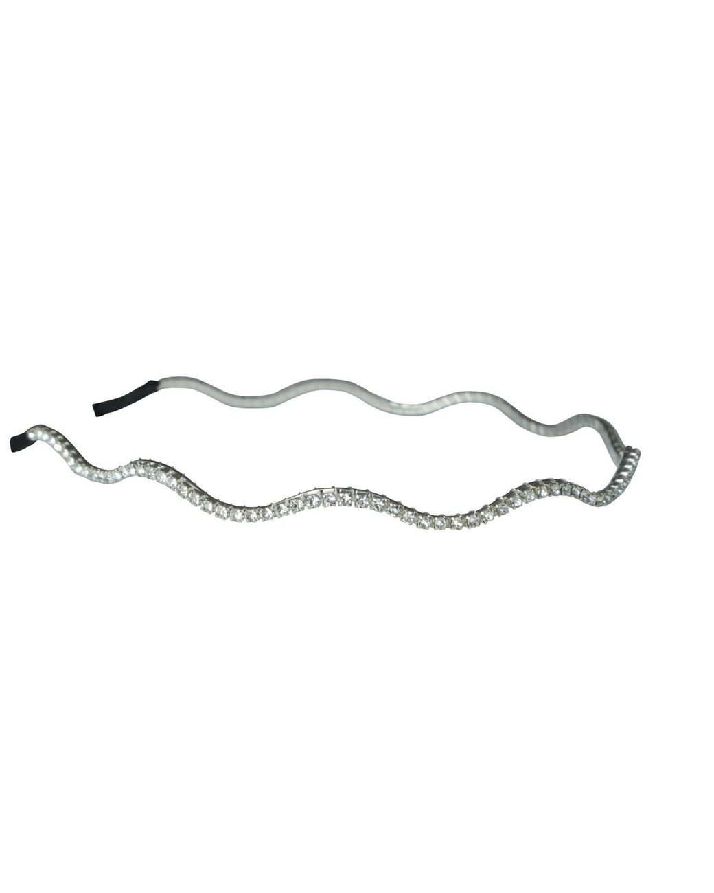 2KStyle Metallic Snake Wavy Crystal-Embellished-Tone Headband