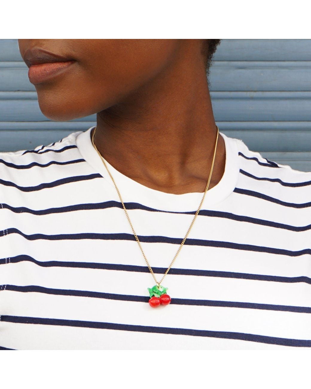 Smilla Brav Metallic Cherry Necklace