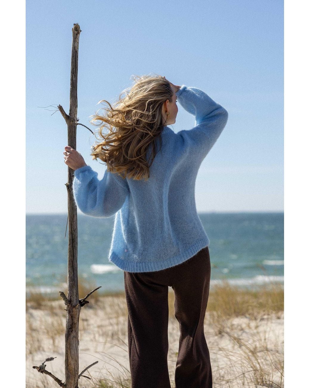 SALANIDA Blue Melody Mohair Jumper Sky