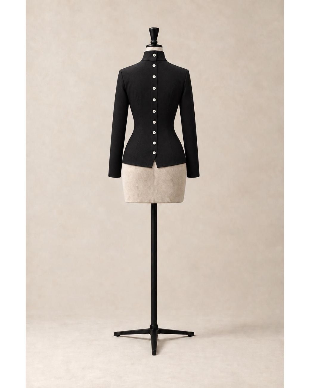 The Ethos Studio Black Spine Turtleneck