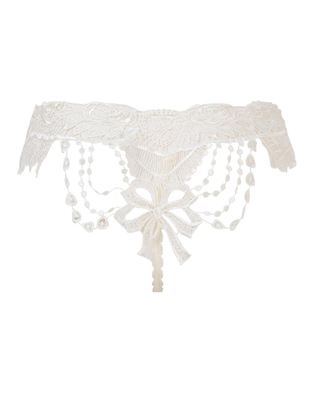 Belle -et-BonBon White Bridal Venetian Ivory Bisoux French Knicker