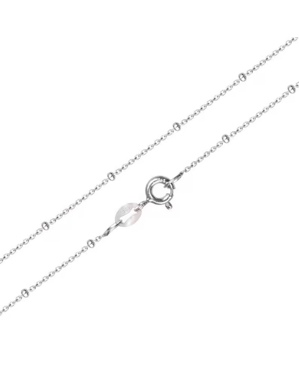 The Jewellery Store London Metallic Fine Satellite Chain