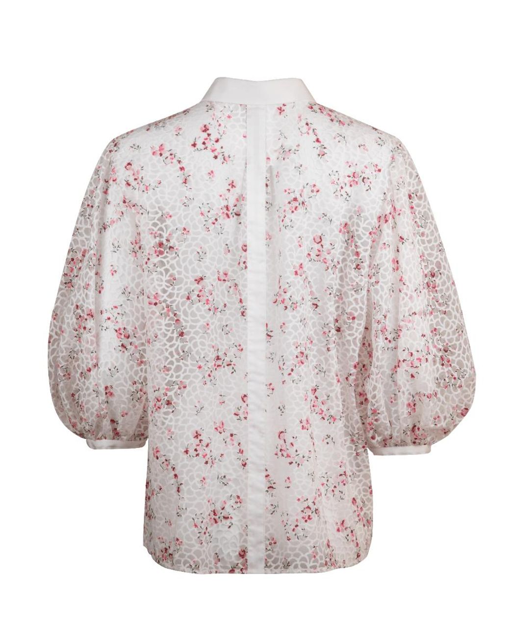 Helene Galwas White Flora Blouse