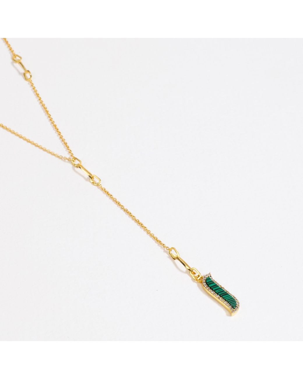 Lila Rasa Metallic Lariat Necklace